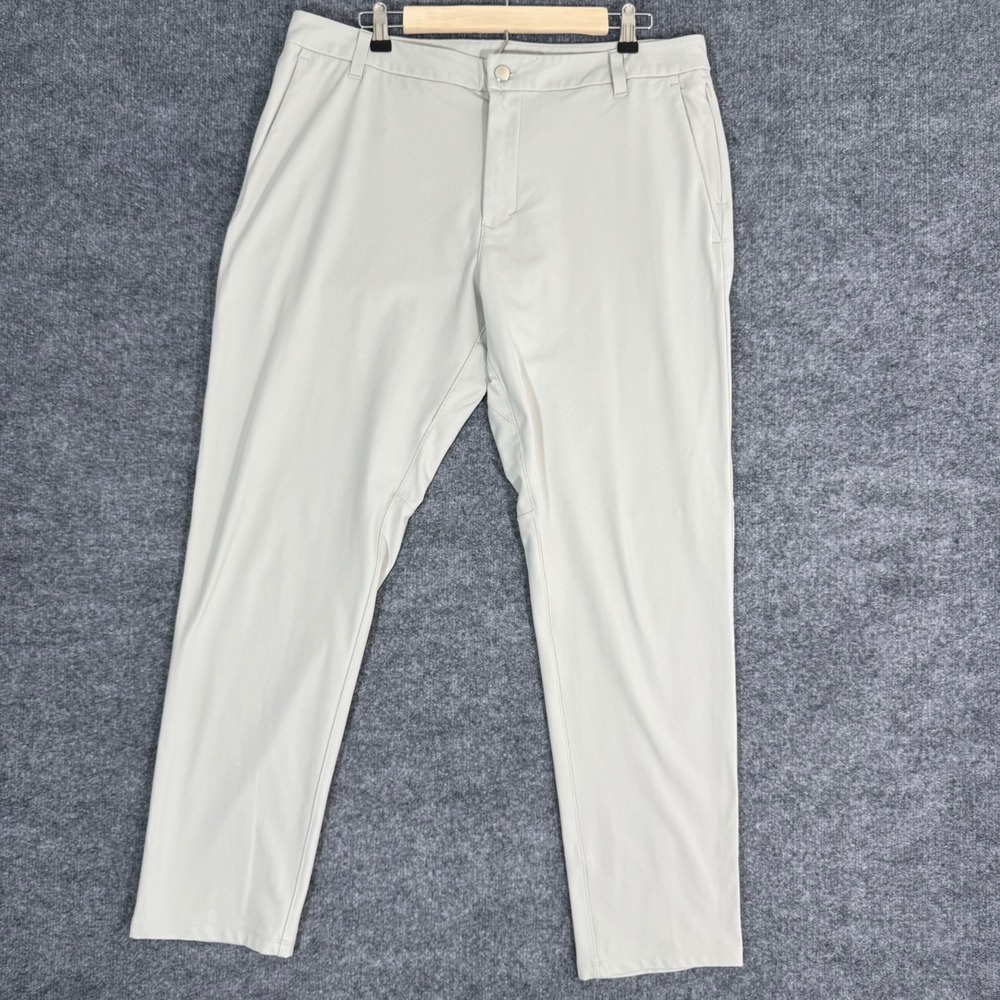 Lululemon ABC Pant Slim Fit Golf Chino Mens 36x30 Silver LM5AEWS Performance
